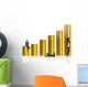 financial coin graph Wall Decal
