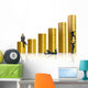 financial coin graph Wall Decal