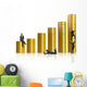 financial coin graph Wall Decal