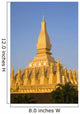 That Luang,Or Grand Stupa, Vientiane,Laos Wall Mural