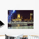 Houses Of Parliament And Millenium Wheel  London,England Wall Mural