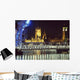 Houses Of Parliament And Millenium Wheel  London,England Wall Mural