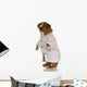 English Bulldog Standing Wearing White Doctor Coat Wall Decal