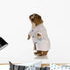 English Bulldog Standing Wearing White Doctor Coat Wall Decal