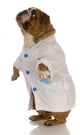 English Bulldog Standing Wearing White Doctor Coat Wall Decal