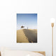 Lonely Traveler with Camel through Desert Wall Mural