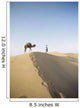 Lonely Traveler with Camel through Desert Wall Mural