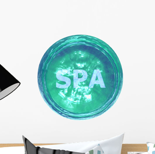 Spa Button Wall Decal