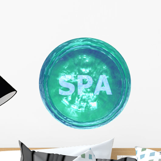 Spa Button Wall Decal