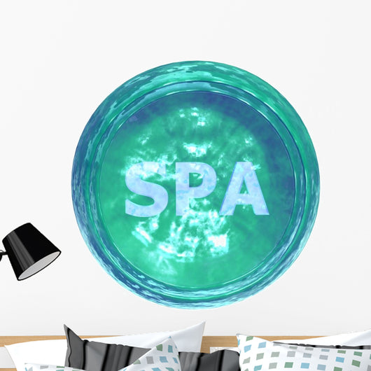 Spa Button Wall Decal