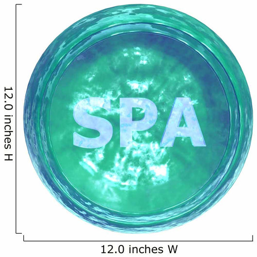 Spa Button Wall Decal