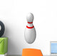 Single Bowling Pin Wall Decal