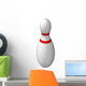 Single Bowling Pin Wall Decal