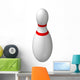 Single Bowling Pin Wall Decal