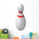 Single Bowling Pin Wall Decal