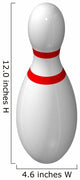 Single Bowling Pin Wall Decal