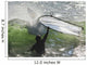 A Man In The Water Holding Onto His Windsurfing Board Wall Mural