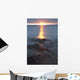 Rocky Shoreline Of Lake Superior At Sunset Wall Mural