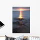 Rocky Shoreline Of Lake Superior At Sunset Wall Mural