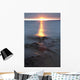 Rocky Shoreline Of Lake Superior At Sunset Wall Mural