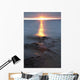 Rocky Shoreline Of Lake Superior At Sunset Wall Mural