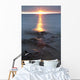 Rocky Shoreline Of Lake Superior At Sunset Wall Mural