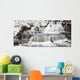 Waterfalls With Fresh Snow Wall Mural