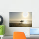 Surfers Sunset Wall Mural