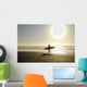 Surfers Sunset Wall Mural