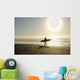 Surfers Sunset Wall Mural