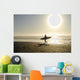 Surfers Sunset Wall Mural