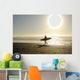 Surfers Sunset Wall Mural