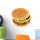 Appetizing Hamburger on White Wall Decal