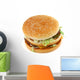 Appetizing Hamburger on White Wall Decal