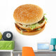 Appetizing Hamburger on White Wall Decal