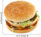 Appetizing Hamburger on White Wall Decal