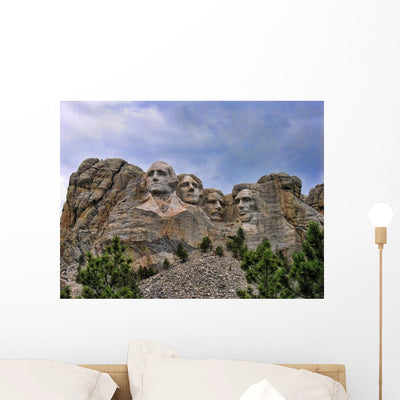 Mount Rushmore South Dakota Wall Mural shown on a wall