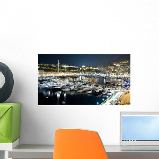 Monte Carlo Port Night Wall Decal
