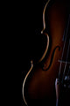 Vintage Violin over Dark
