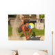 A Man Diving For A Beach Ball Wall Mural