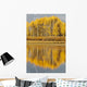 Aspens Reflected In A Pool In The Snake River In Autumn Wall Mural