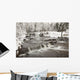 Waterfall With Fresh Snow Wall Mural