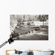 Waterfall With Fresh Snow Wall Mural