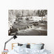 Waterfall With Fresh Snow Wall Mural