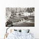 Waterfall With Fresh Snow Wall Mural