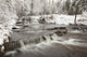 Waterfall With Fresh Snow Wall Mural
