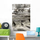 Waterfalls With Fresh Snow Wall Mural