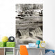Waterfalls With Fresh Snow Wall Mural