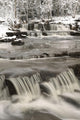 Waterfalls With Fresh Snow Wall Mural