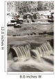 Waterfalls With Fresh Snow Wall Mural